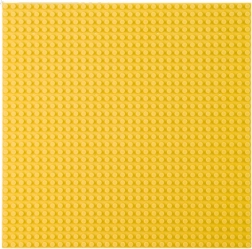 Építőlemez kockákhoz sárga 40x40 cm