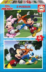 Puzzle Mickey és barátai 2x48 darabos