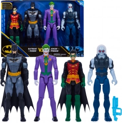 Batman DC 4 darabos akciófigura-készlet: Batman, Robin, Joker és Mr. Freeze 30 cm