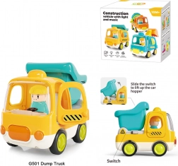 Interaktív billenőplatós teherautó a legkisebbeknek