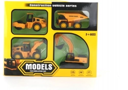 Építőipari Járművek 4 darabos Készlet