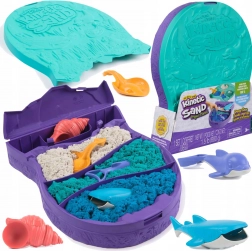 Kinetic Sand Deep Sea kinetikus homok 680 g + formák