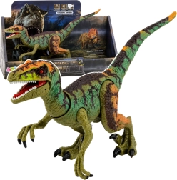 Realista Velociraptor dinoszauruszfigura hangokkal és mozgatható végtagokkal
