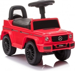 Mercedes G‑Class futóbicikli, piros, duda- és motorhangokkal
