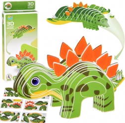 3D kartonpuzzle – Stegosaurus dinoszaurusz DIY