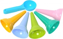 Színes fagylalttölcsér-formák készlet gombócolókanállal