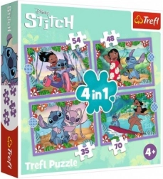 Puzzle Lilo & Stitch 4 az 1-ben Őrült nap Trefl