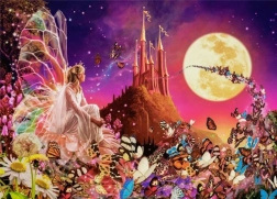 Puzzle 260 darab Fairy Fantasies – tündérek, pillangók és kastély