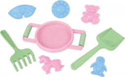 Lena homokozó készlet gyerekeknek, 8 darabos