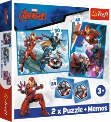 Puzzle 2 az 1-ben és memóriajáték (pexeso) MARVEL The Avengers