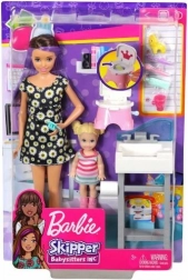 Barbie bébiszitter játékszett