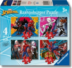 ravensburger puzzle marvel: spider-man 4 az 1-ben (12–24 darab)