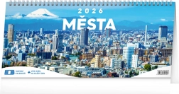 Asztali naptár Városok 2026, 14 napos