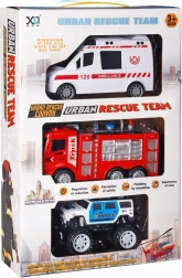 mentőcsapat – 3 járműből álló készlet