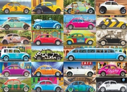 Puzzle Volkswagen Beetle: Brouk az utak mentén 1000 darabos