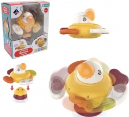 Interaktív szenzoros kiskacsa tapadókoronggal és rágókával