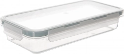 Alacsony műanyag ételtartó doboz fedéllel és tömítéssel 400 ml