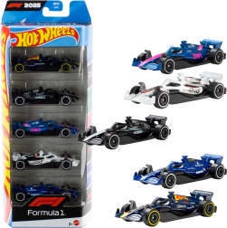 Hot Wheels Forma–1-es autókészlet 1:64 méretarányban – 5 db