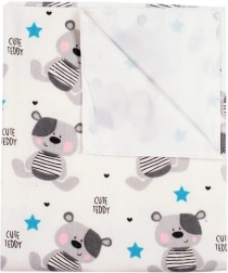 Vízálló flanel pelenkázó alátét New Baby Cute Teddy