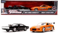 fém autómodellek halálos iramban ikercsomag toyota supra és dodge charger 1:32
