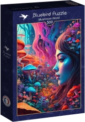 Puzzle Gombácskák világa 500 darabos BLUEBIRD