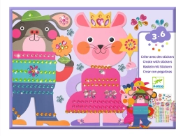 Kreatív készlet drágakövekkel - Állatok a Djeco-tól