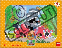 Puzzle – Kisvakond szerelő – táblás puzzle speciális alakú elemekkel, 15 darab