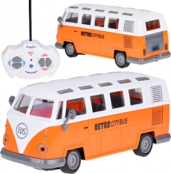 Retro RC busz világítással – távirányítós modell RETRO CITY BUS