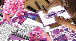 Artissimo XXL divattervező műhely LED fényes rajztáblával – trendi szettek