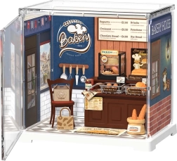 RoboTime 3D fa kirakó mini pékség – miniatűr házikó