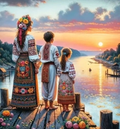 Gyémántszemes festés Búcsú 30 × 40 cm NORIMPEX