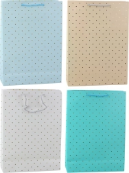 Ajándéktáska arany pöttyökkel