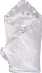 Szatén pólya csipkével New Baby