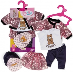 BABY born glam outfit – ötrészes ruhaszett 43 cm-es babákhoz