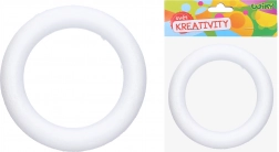 Dekoratív polisztirol koszorú 25 cm