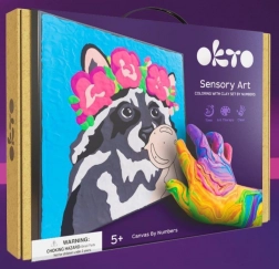 Mosómedvés vászonfestő készlet 29 × 29 cm