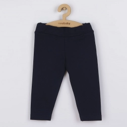 Újszülött pamut leggings New Baby – sötétkék