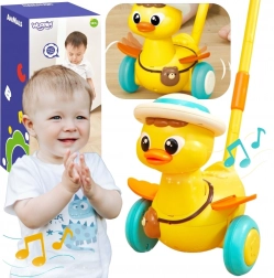 Woopie gombos toló járóka rúdon – kiskacsa fényekkel és hangokkal