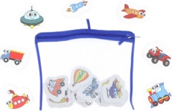 Vízre tapadó járműves matricák gyerekeknek kádba és medencébe