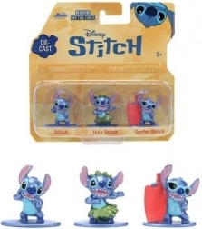 Fém STITCH figurák – 3 db-os szett (4 cm) a Jada Toys-tól
