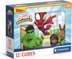 Képes kockák – Spidey és csodálatos barátai – 12 kocka