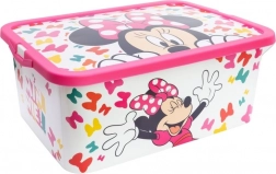 Műanyag tárolódoboz 13 l MINNIE tetővel