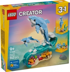 Lego creator 3 az 1-ben tengeri állatok: csodás delfin