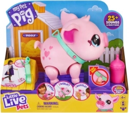 Little Live Pets interaktív malac Piggly pórázon
