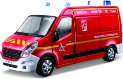 bburago 1:50 emergency – renault master tűzoltóság/rendőrség