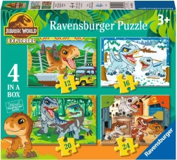 Puzzle Jurassic World 4 az 1-ben gyerekeknek (12, 16, 20, 24 darab) RAVENSBURGER