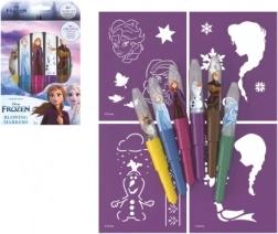 Fújó filcek jégvarázs sablonokkal