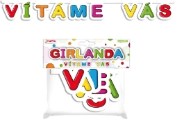 Papír girland Üdvözöljük