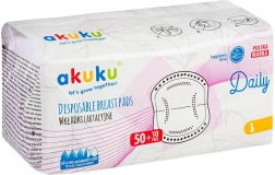 Eldobható melltartóbetétek Akuku – nagy nedvszívó és légáteresztő (60 db)