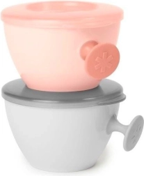 Easy-Grab szett kerámia tálak szürke/Puha korall